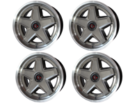 speedART 18" ATS-stijl monobloc en cover wielset Grijs. Porsche 964 / 993 / 996 / 997.1 / 986 / 987 / 928